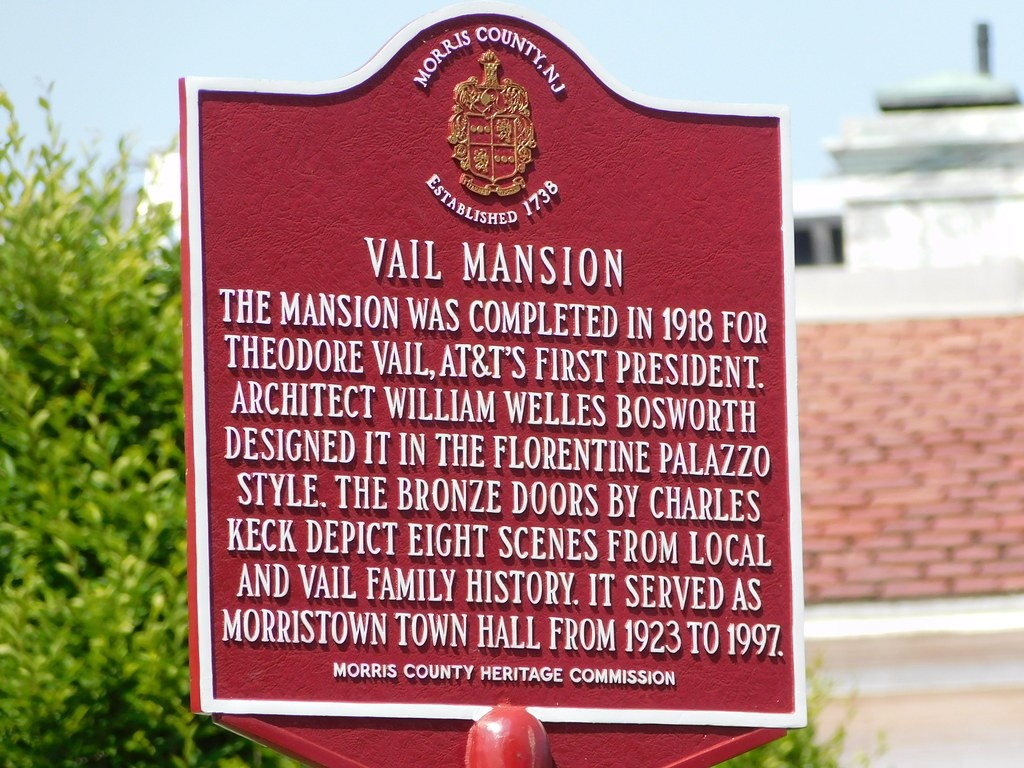 Vail Mansion Historic Marker
