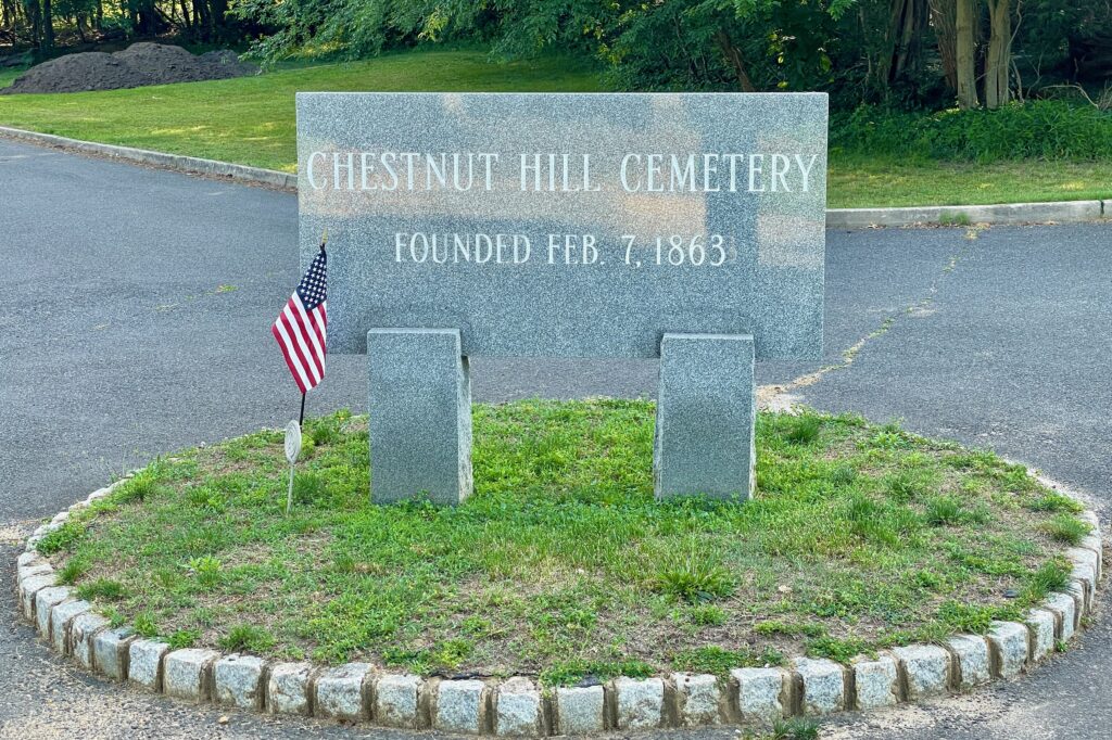 Chestnut Hill Cemetery Marker