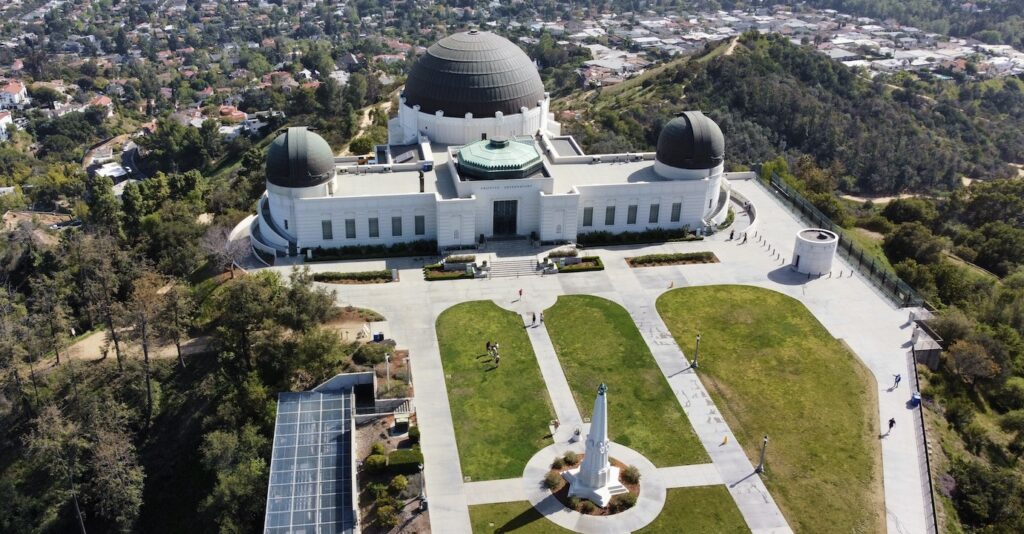 View on Griffith Park and the City from Above