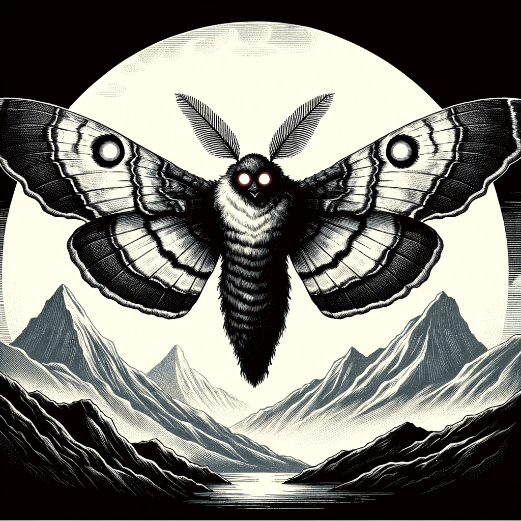 Mysterious Mothman: Legendary Winged Creature of the Appalachian Mountains.
